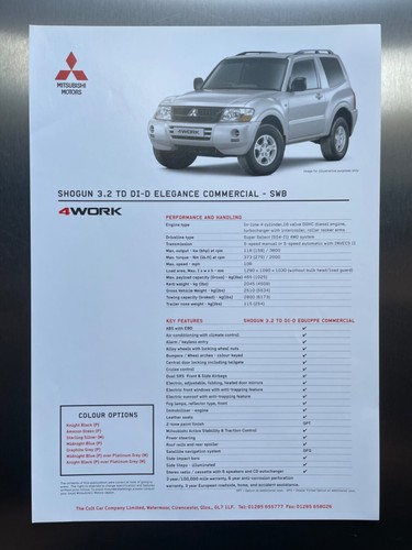Mitsubishi shogun di - shogun, di-d