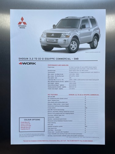 Mitsubishi shogun di d - mitsubishi, di-d
